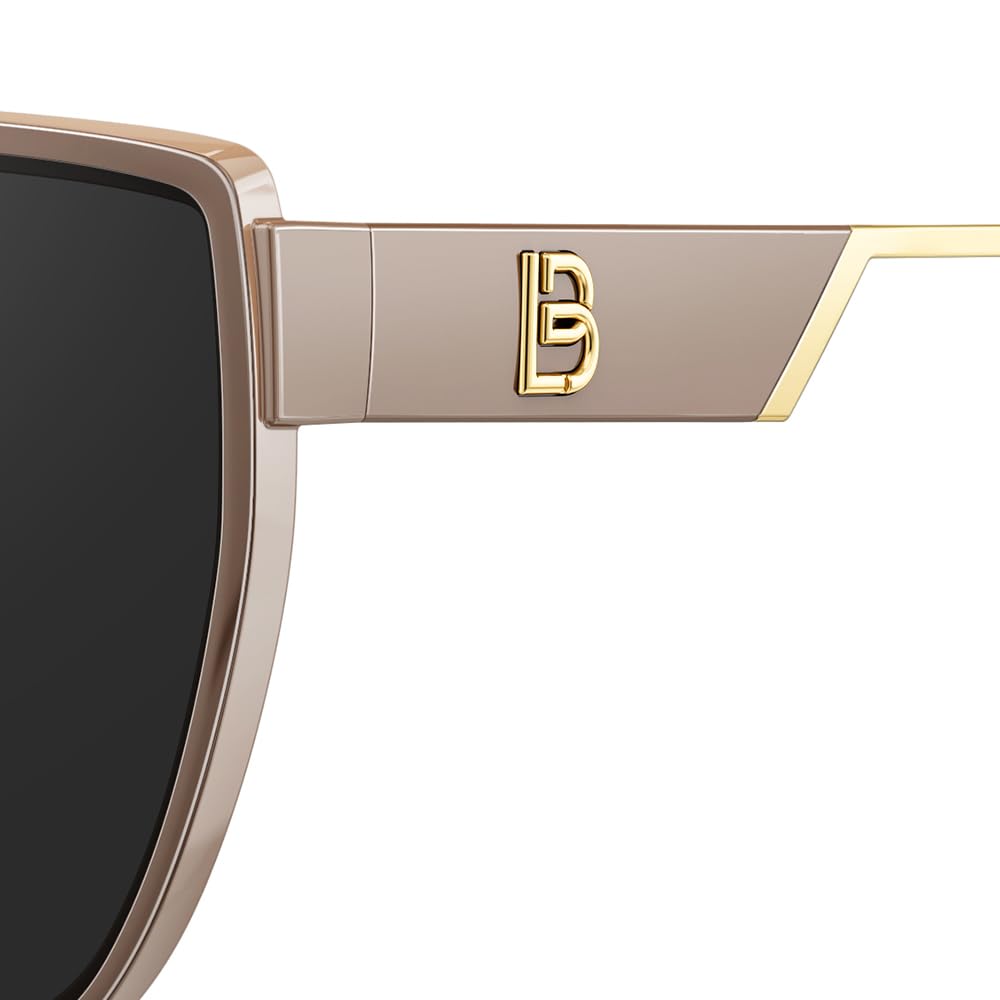 BOLON Women Trendy Cat Eye Polarized Sunglasses, Exclusive Eyewear Brand of EssilorLuxottica