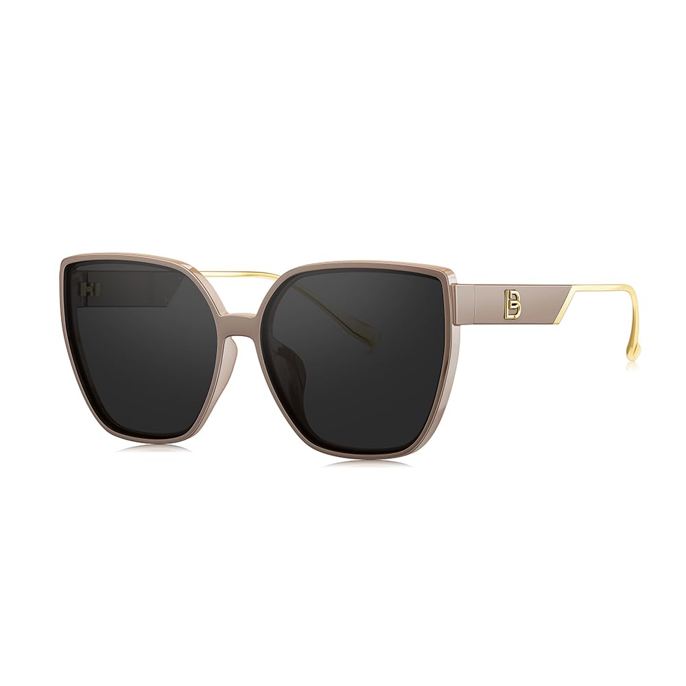 BOLON Women Trendy Cat Eye Polarized Sunglasses, Exclusive Eyewear Brand of EssilorLuxottica