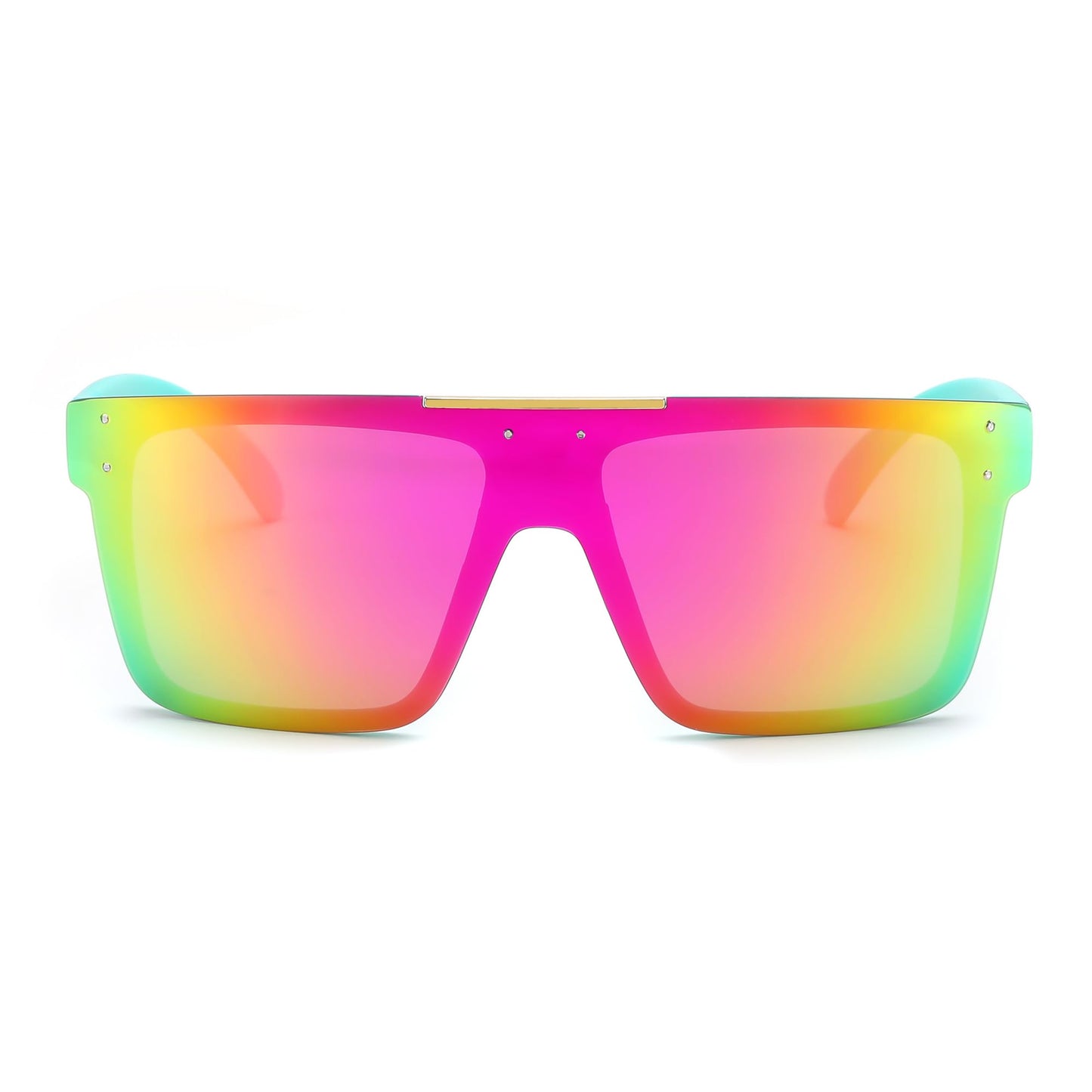 FEISEDY Men Sunglasses Polarized Oversized Square Flat Top Cycling Running Fishing Golf Hiking Sports B2990