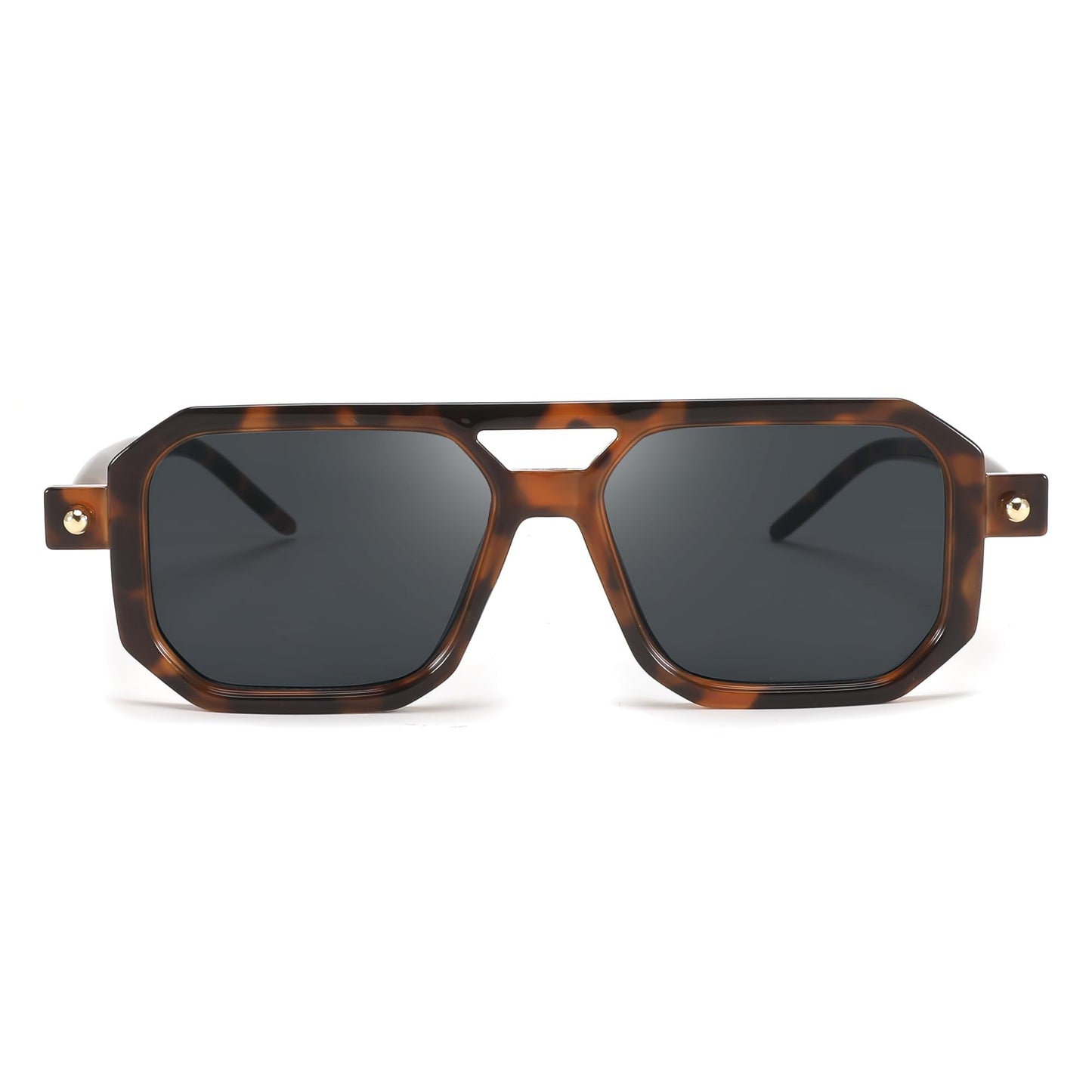 FEISEDY Vintage Square 70s Flat Aviator Sunglasses Women Men Classic Retro Stylish Frame UV400 Sunglasses B2622