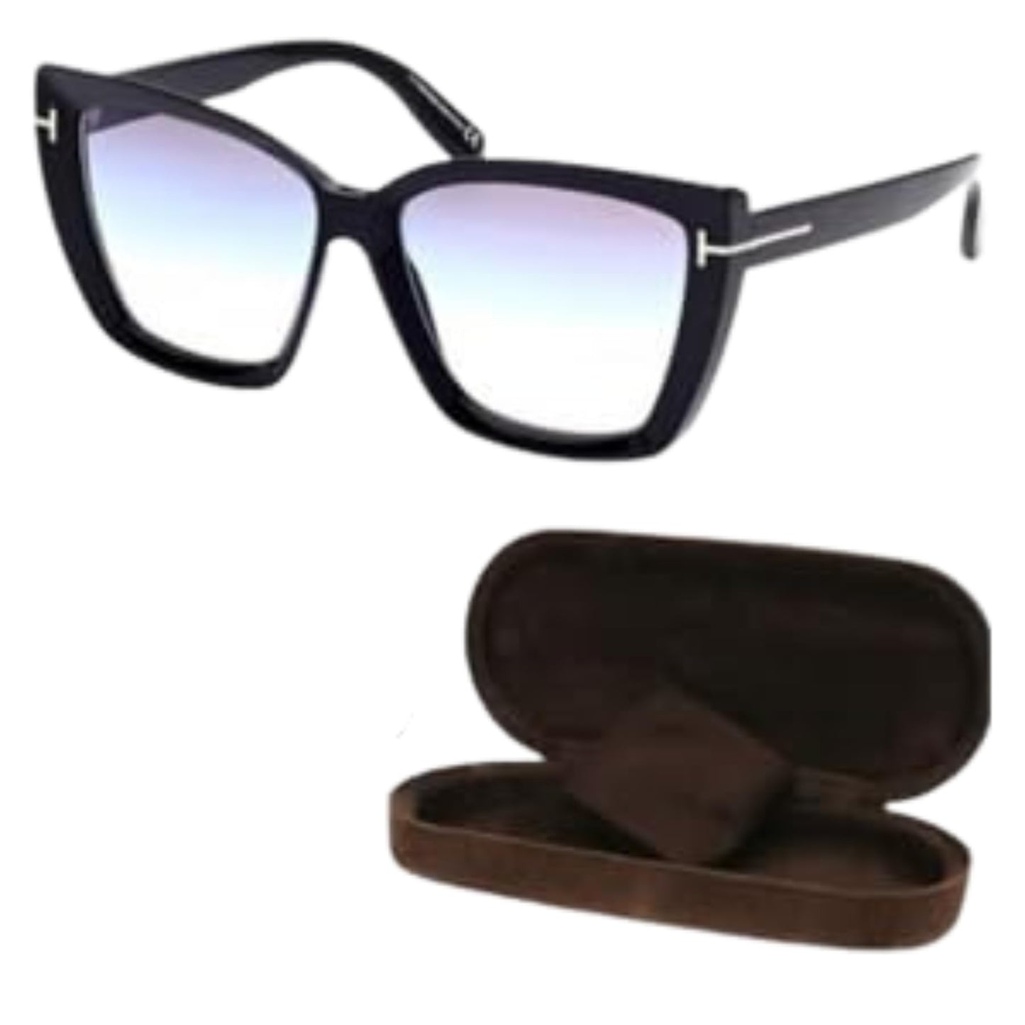 Tom Ford FT0920 SCARLET-02 Square Shape Sunglasses + Bundle With eSHADES Eyewear Cleaning Kit