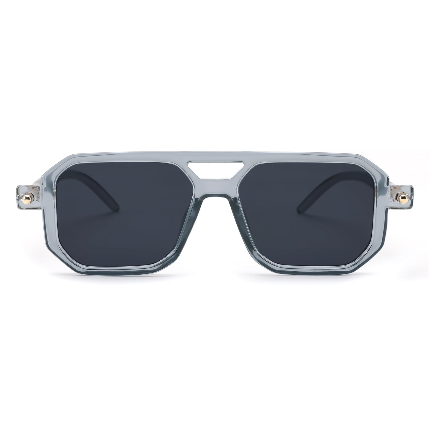 FEISEDY Vintage Square 70s Flat Aviator Sunglasses Women Men Classic Retro Stylish Frame UV400 Sunglasses B2622
