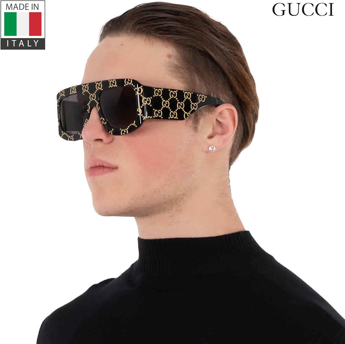 Gucci GG0983S Designer Square Aviator Shape Sunglasses with Non-Polarized Lenses - Epitome of Luxury and Style