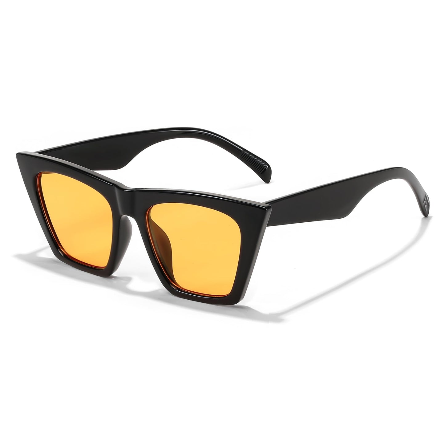 FEISEDY Vintage Square Cat Eye Sunglasses Women Trendy Cateye Sunglasses B2473