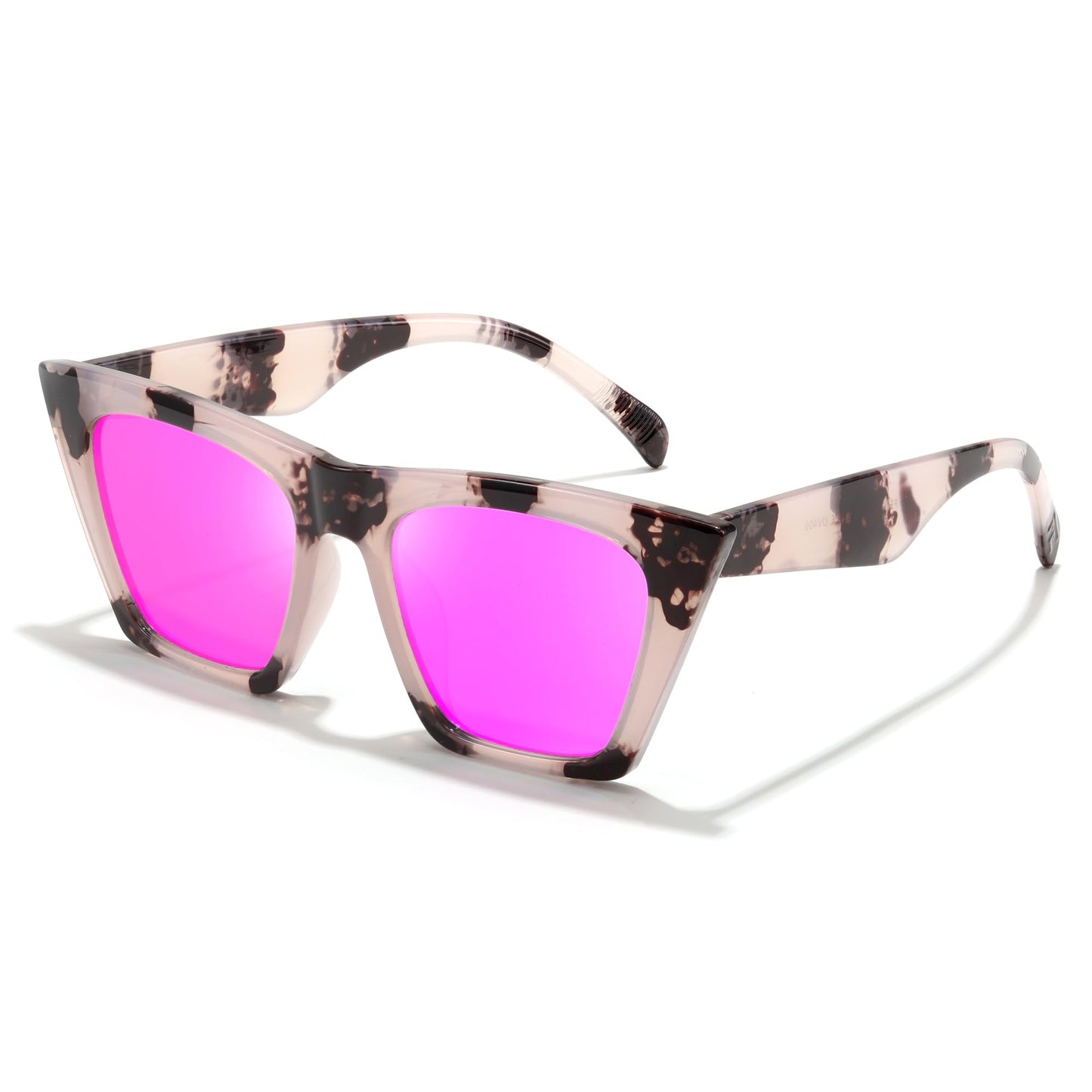 FEISEDY Vintage Square Cat Eye Sunglasses Women Trendy Cateye Sunglasses B2473