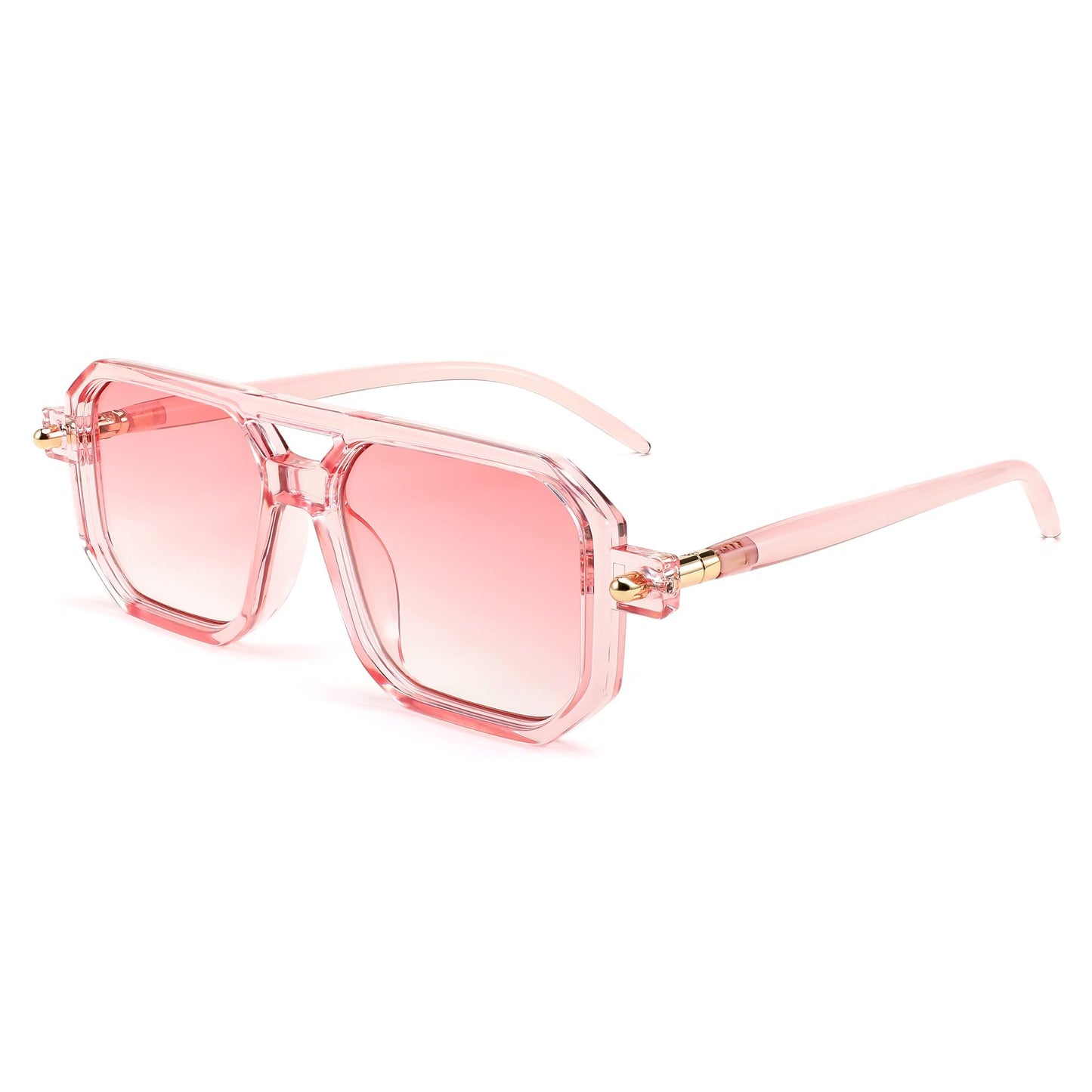 FEISEDY Vintage Square 70s Flat Aviator Sunglasses Women Men Classic Retro Stylish Frame UV400 Sunglasses B2622