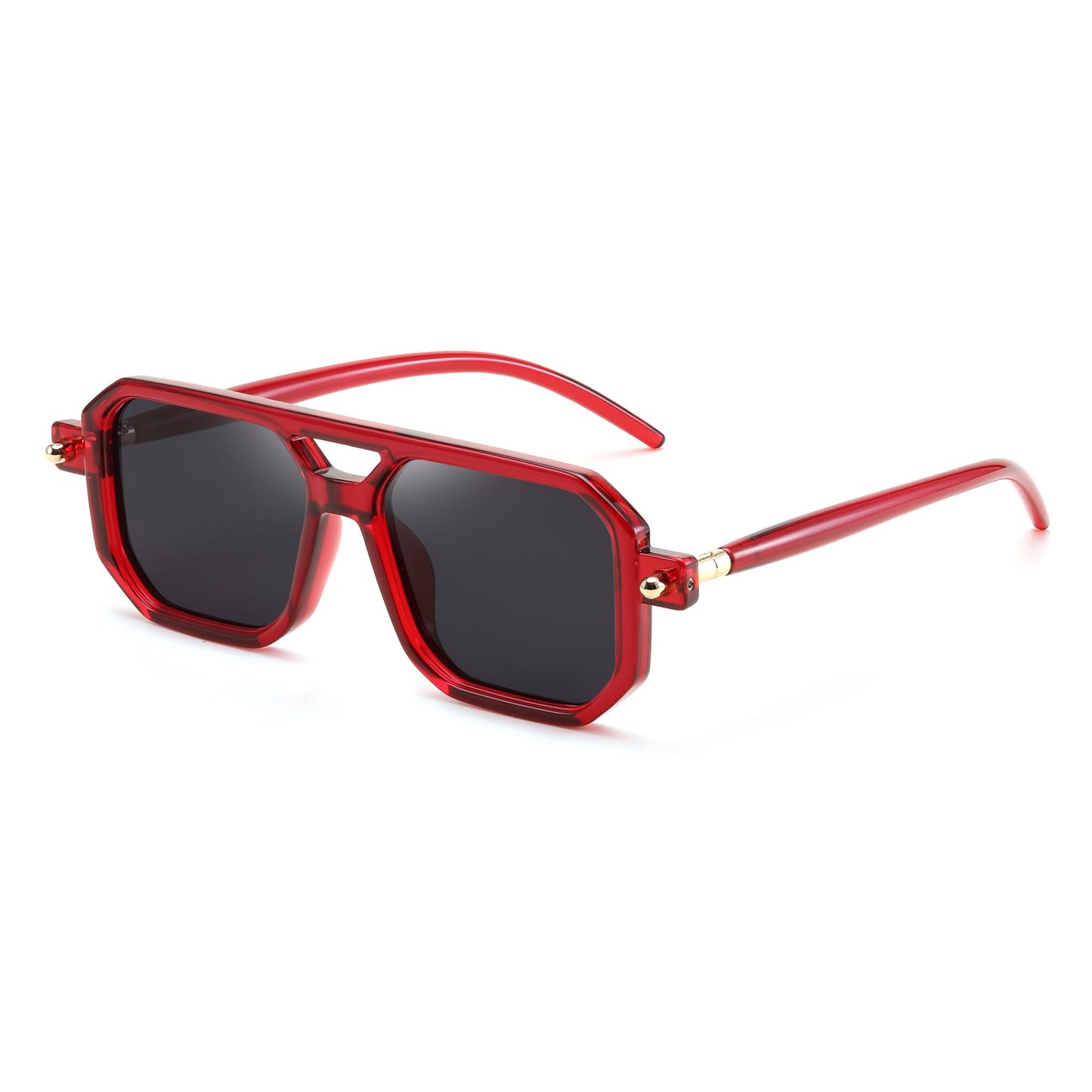 FEISEDY Vintage Square 70s Flat Aviator Sunglasses Women Men Classic Retro Stylish Frame UV400 Sunglasses B2622