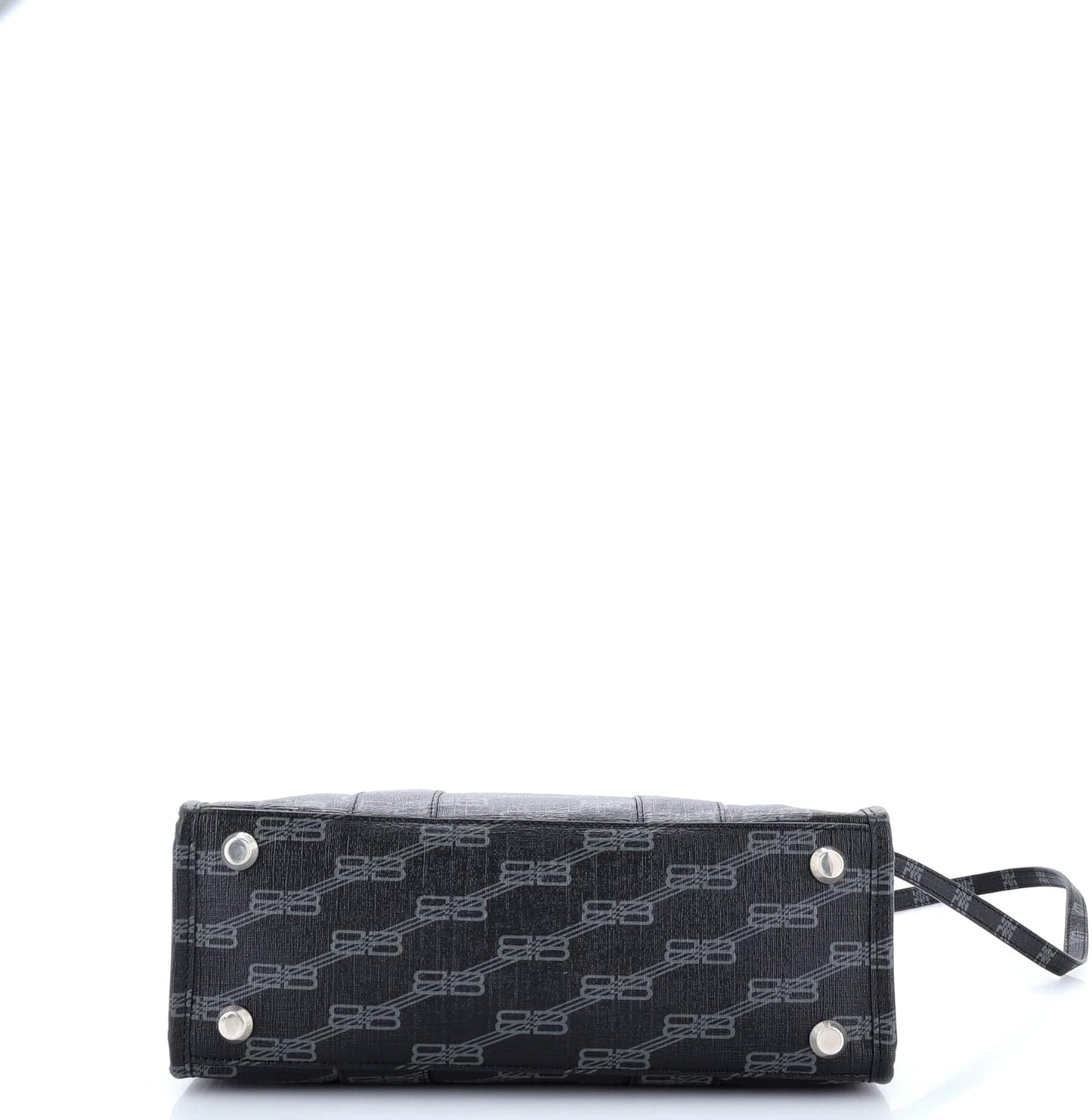 Pre-Loved Hardware Tote BB Monogram Coated Canvas Small, Black