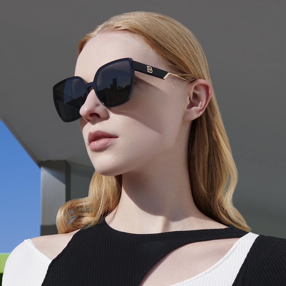 BOLON Women Trendy Cat Eye Polarized Sunglasses, Exclusive Eyewear Brand of EssilorLuxottica
