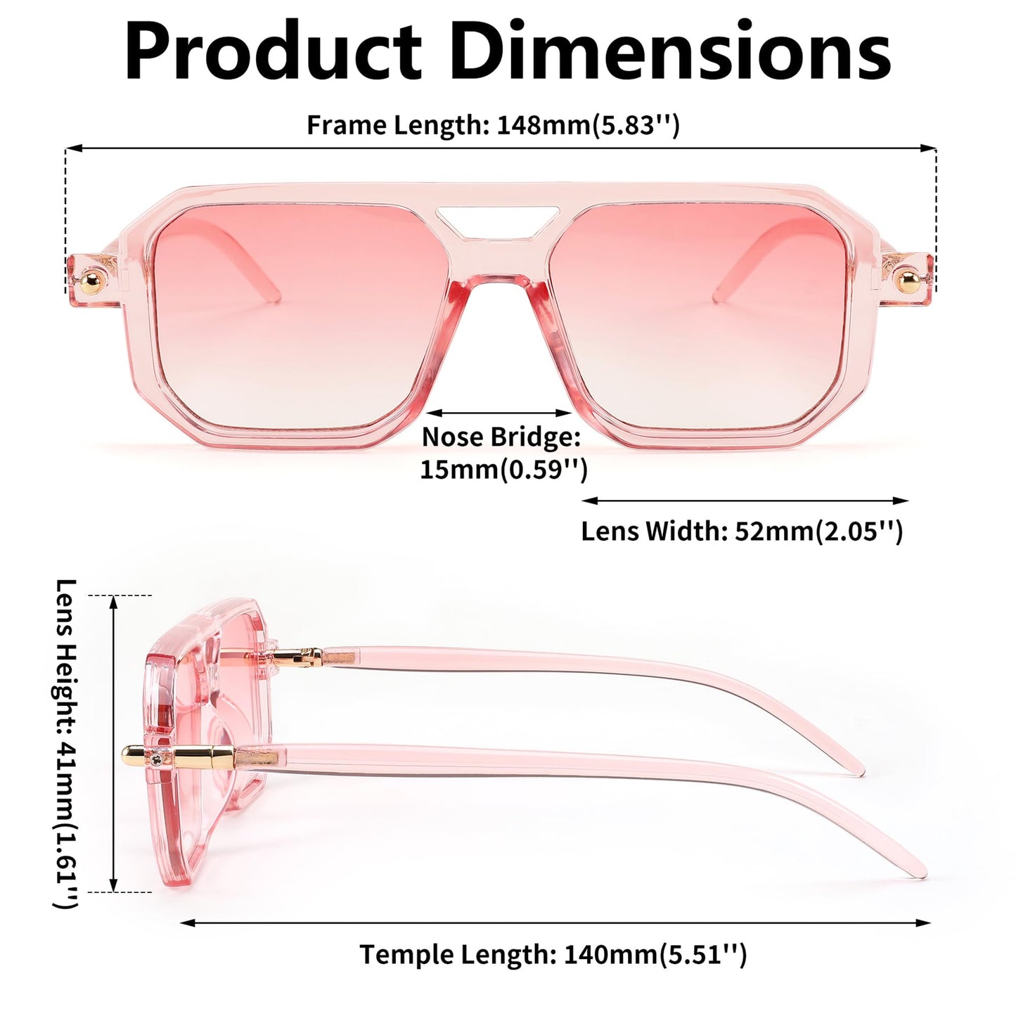 FEISEDY Vintage Square 70s Flat Aviator Sunglasses Women Men Classic Retro Stylish Frame UV400 Sunglasses B2622