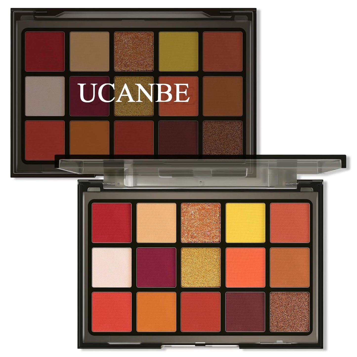 UCANBE Bright Colorful Neon Rainbow Makeup Eyeshadow Palette 15 Shades Green Purple Yellow Make Up Pallets Kit Vibrant Shimmer Matte Pigmented Blendable - Fruit Punch