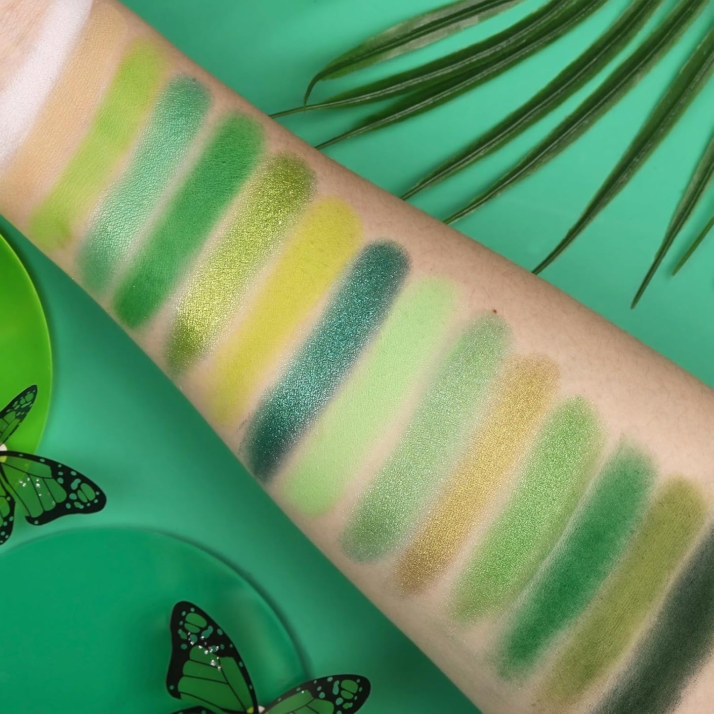 UCANBE Bright Colorful Neon Rainbow Makeup Eyeshadow Palette 15 Shades Green Purple Yellow Make Up Pallets Kit Vibrant Shimmer Matte Pigmented Blendable - Fruit Punch