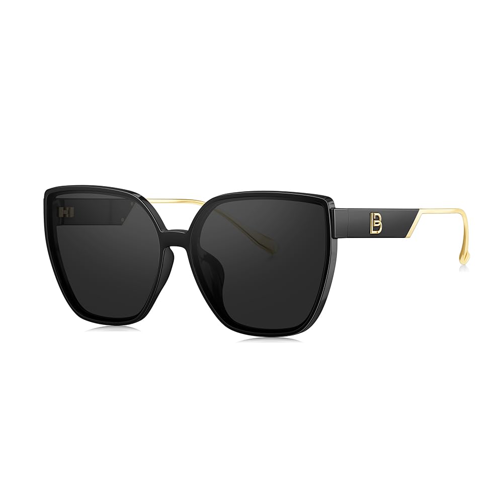 BOLON Women Trendy Cat Eye Polarized Sunglasses, Exclusive Eyewear Brand of EssilorLuxottica