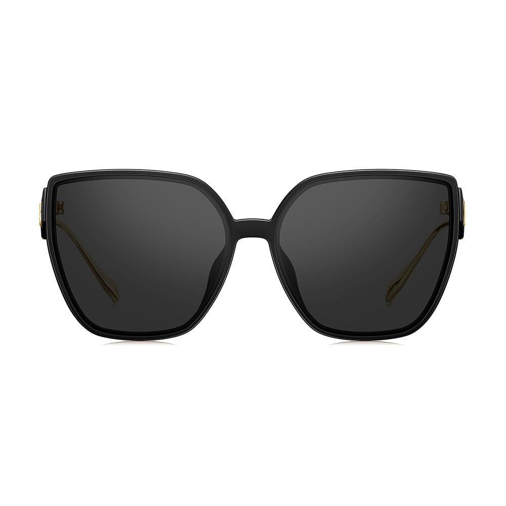 BOLON Women Trendy Cat Eye Polarized Sunglasses, Exclusive Eyewear Brand of EssilorLuxottica