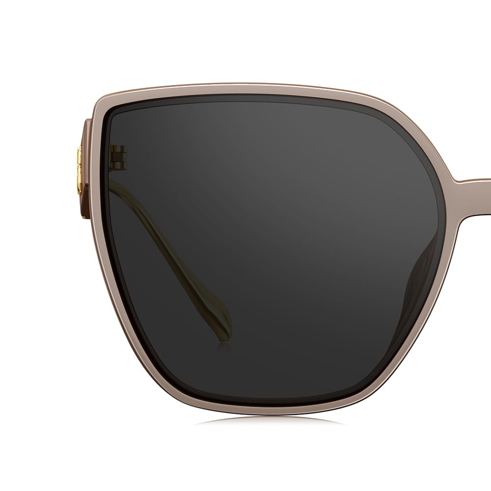 BOLON Women Trendy Cat Eye Polarized Sunglasses, Exclusive Eyewear Brand of EssilorLuxottica