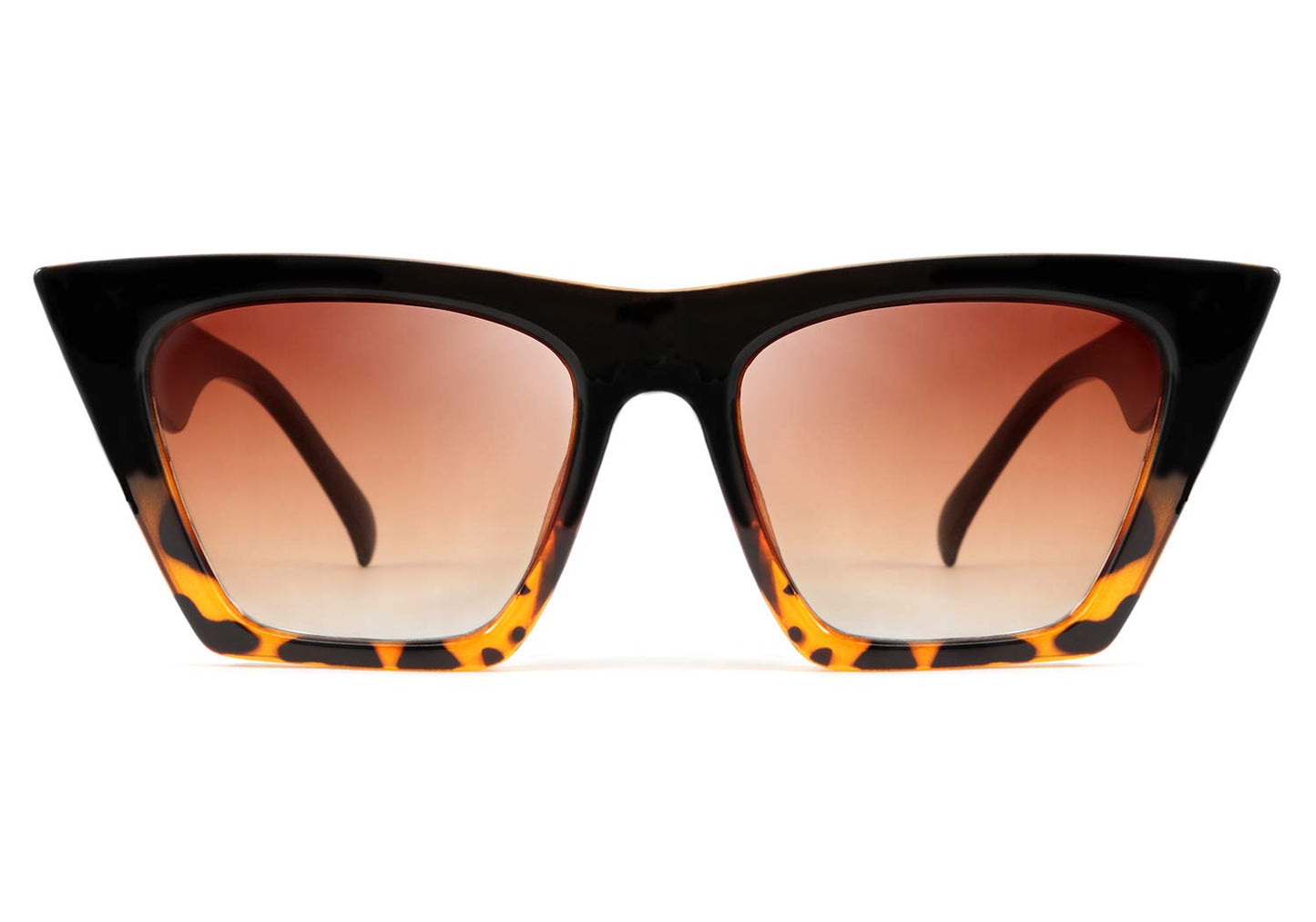 FEISEDY Vintage Square Cat Eye Sunglasses Women Trendy Cateye Sunglasses B2473