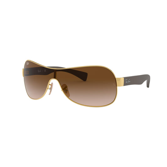 Ray-Ban RB3471 Shield Sunglasses For Men For Women + BUNDLE with Designer iWear Eyewear Care Kit