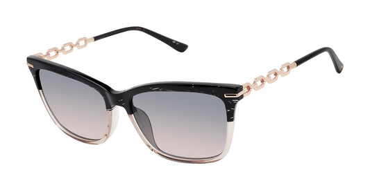 L.A.M.B. Gwen Stefani LA598 Square Sunglasses for Women, 58 mm, UV400 Protection