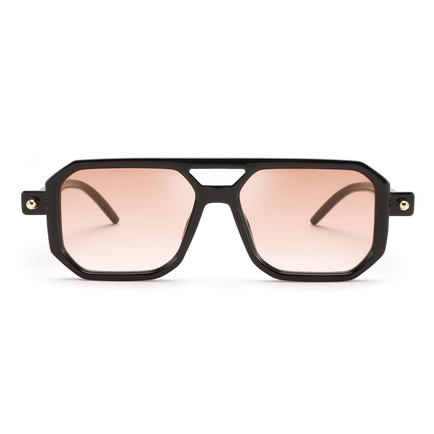 FEISEDY Vintage Square 70s Flat Aviator Sunglasses Women Men Classic Retro Stylish Frame UV400 Sunglasses B2622