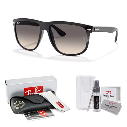 Ray-Ban RB4147 Boyfriend Sunglasses For Men For Women+ BUNDLE with Designer iWear Eyewear Care Kit