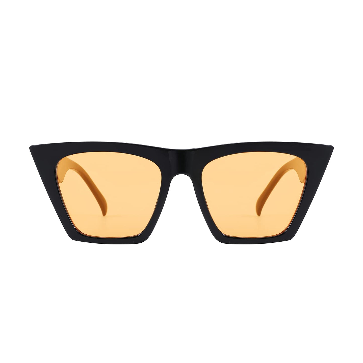 FEISEDY Vintage Square Cat Eye Sunglasses Women Trendy Cateye Sunglasses B2473