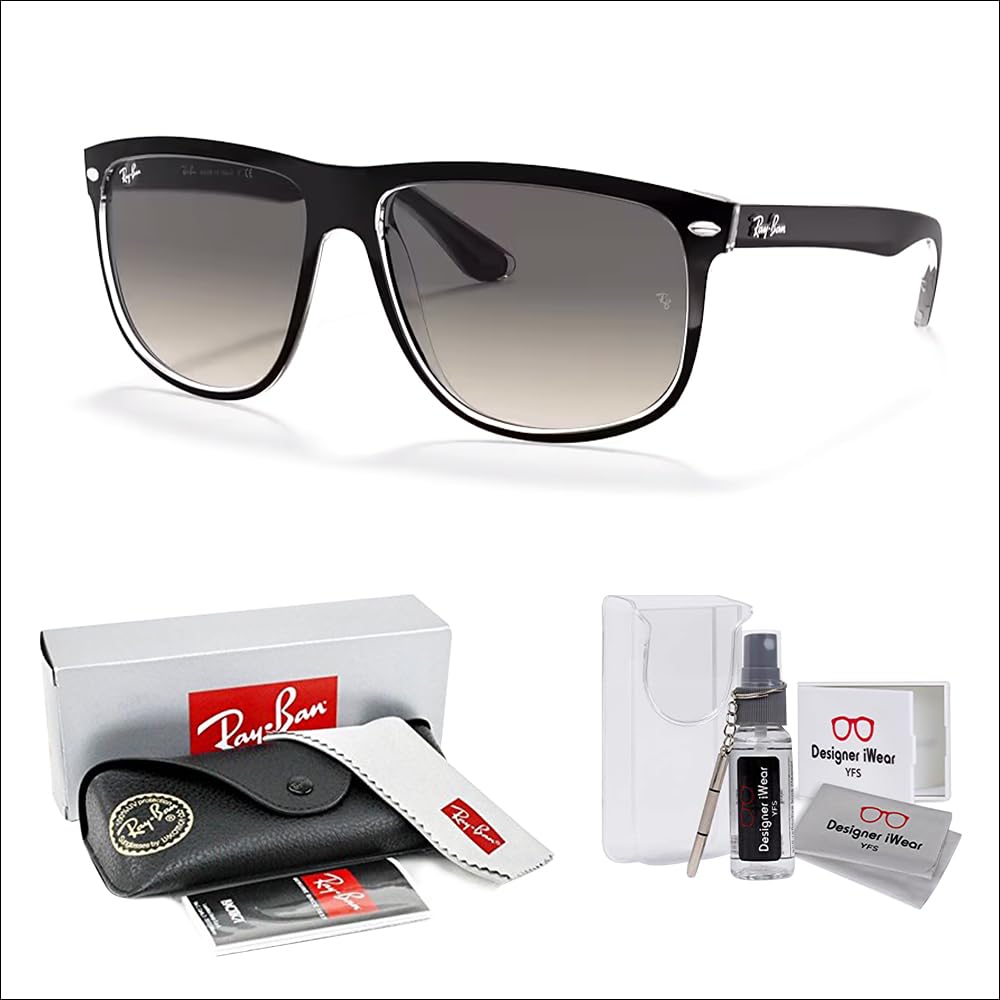 Ray-Ban RB4147 Boyfriend Sunglasses For Men For Women+ BUNDLE with Designer iWear Eyewear Care Kit