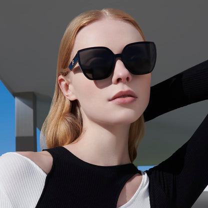 BOLON Women Trendy Cat Eye Polarized Sunglasses, Exclusive Eyewear Brand of EssilorLuxottica