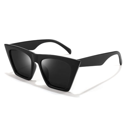 FEISEDY Vintage Square Cat Eye Sunglasses Women Trendy Cateye Sunglasses B2473