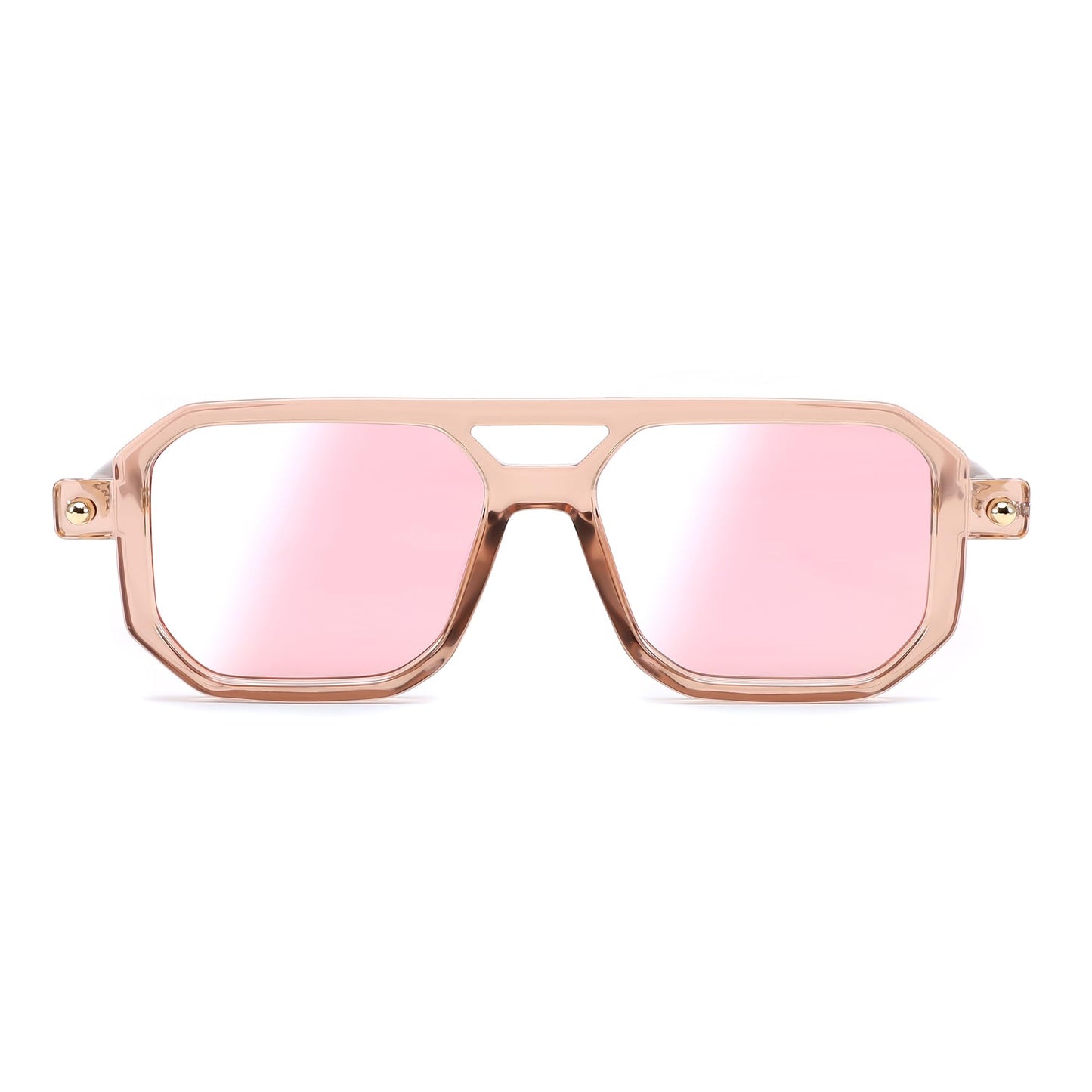 FEISEDY Vintage Square 70s Flat Aviator Sunglasses Women Men Classic Retro Stylish Frame UV400 Sunglasses B2622
