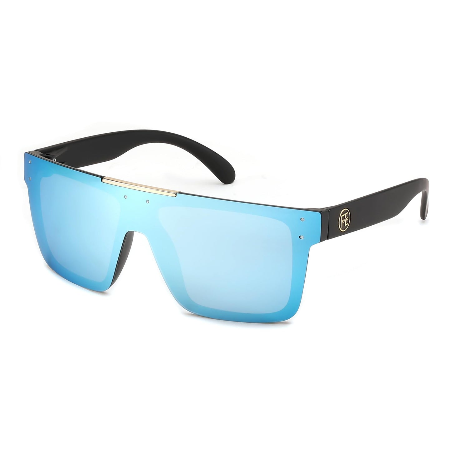 FEISEDY Men Sunglasses Polarized Oversized Square Flat Top Cycling Running Fishing Golf Hiking Sports B2990