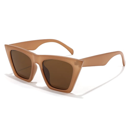 FEISEDY Vintage Square Cat Eye Sunglasses Women Trendy Cateye Sunglasses B2473