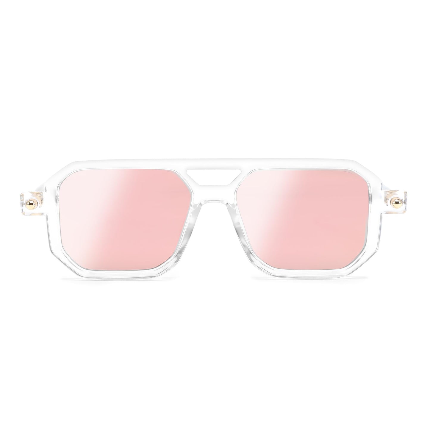 FEISEDY Vintage Square 70s Flat Aviator Sunglasses Women Men Classic Retro Stylish Frame UV400 Sunglasses B2622