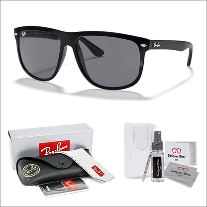 Ray-Ban RB4147 Boyfriend Sunglasses For Men For Women+ BUNDLE with Designer iWear Eyewear Care Kit
