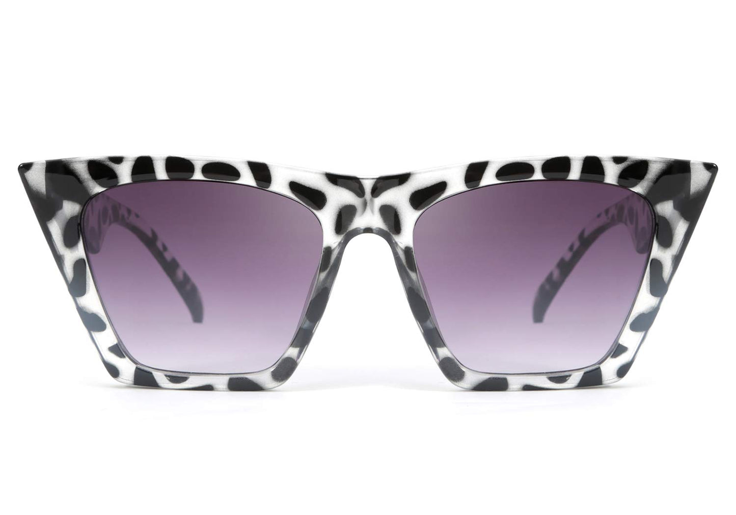 FEISEDY Vintage Square Cat Eye Sunglasses Women Trendy Cateye Sunglasses B2473