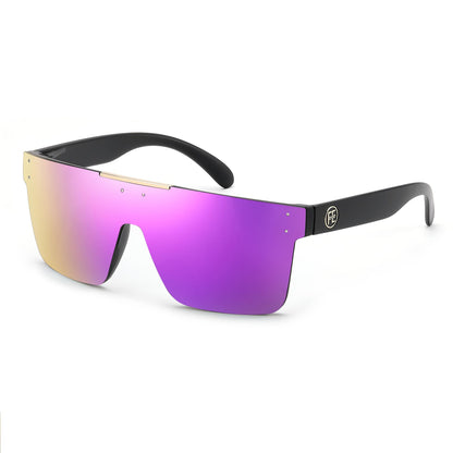 FEISEDY Men Sunglasses Polarized Oversized Square Flat Top Cycling Running Fishing Golf Hiking Sports B2990