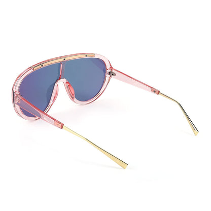FEISEDY Sunglasses Women Oversized One Piece Frame UV400 Sun Glasses Trendy Retro Shades B2580