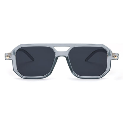 FEISEDY Vintage Square 70s Flat Aviator Sunglasses Women Men Classic Retro Stylish Frame UV400 Sunglasses B2622