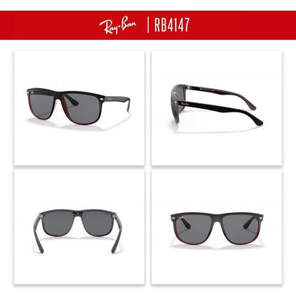 Ray-Ban RB4147 Boyfriend Sunglasses For Men For Women+ BUNDLE with Designer iWear Eyewear Care Kit