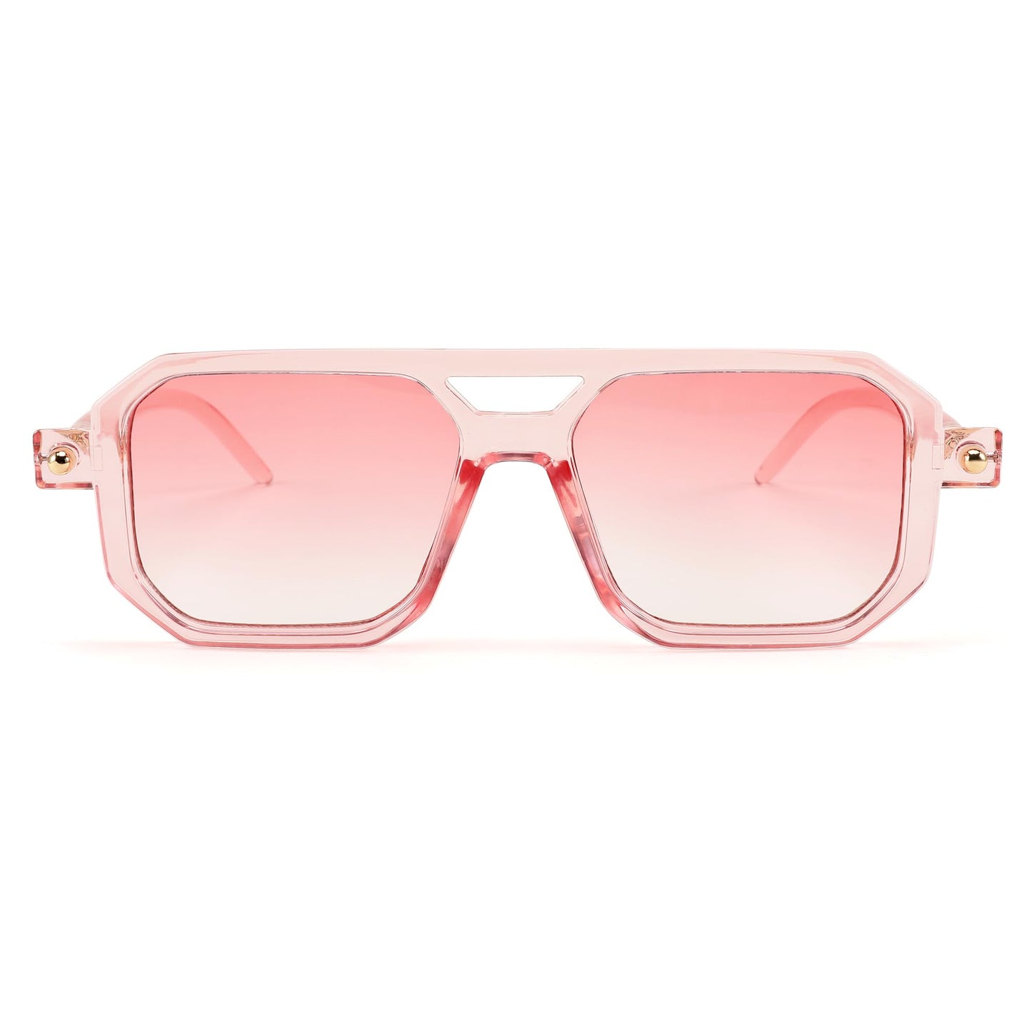 FEISEDY Vintage Square 70s Flat Aviator Sunglasses Women Men Classic Retro Stylish Frame UV400 Sunglasses B2622