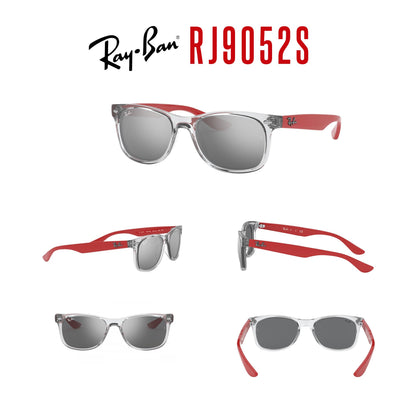 Ray-Ban Junior XS Kids' New Wayfarer RJ9052S Square Sunglasses for SMALL Boys and Girls + BUNDLE With DIW Kit
