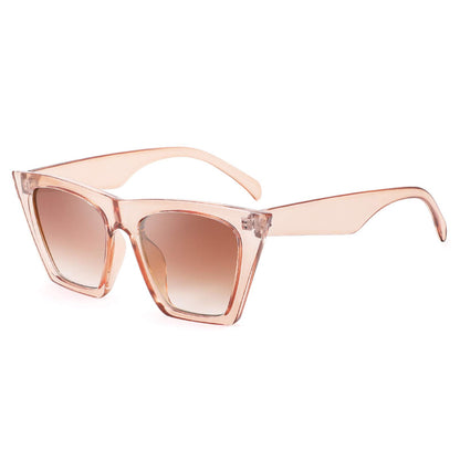FEISEDY Vintage Square Cat Eye Sunglasses Women Trendy Cateye Sunglasses B2473