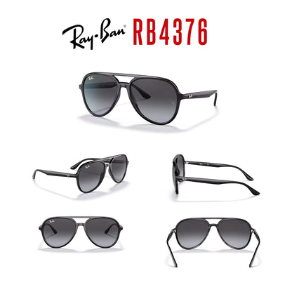 Ray-Ban RB4376 Aviator Sunglasses for Men for Women + BUNDLE With Designer iWear Complimentary Eyewear Kit
