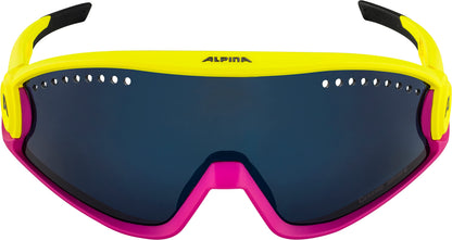 ALPINA Mirrored, 100% UV Protection Sport Sunglasses For Men & Women, Cycling/Running, Removeable Side Protection, 5W1NG