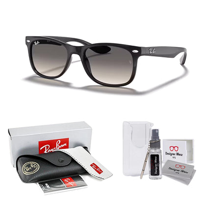 Ray-Ban Junior XS Kids' New Wayfarer RJ9052S Square Sunglasses for SMALL Boys and Girls + BUNDLE With DIW Kit