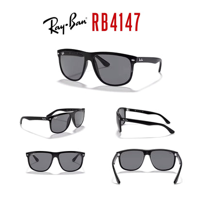 Ray-Ban RB4147 Boyfriend Sunglasses For Men For Women+ BUNDLE with Designer iWear Eyewear Care Kit