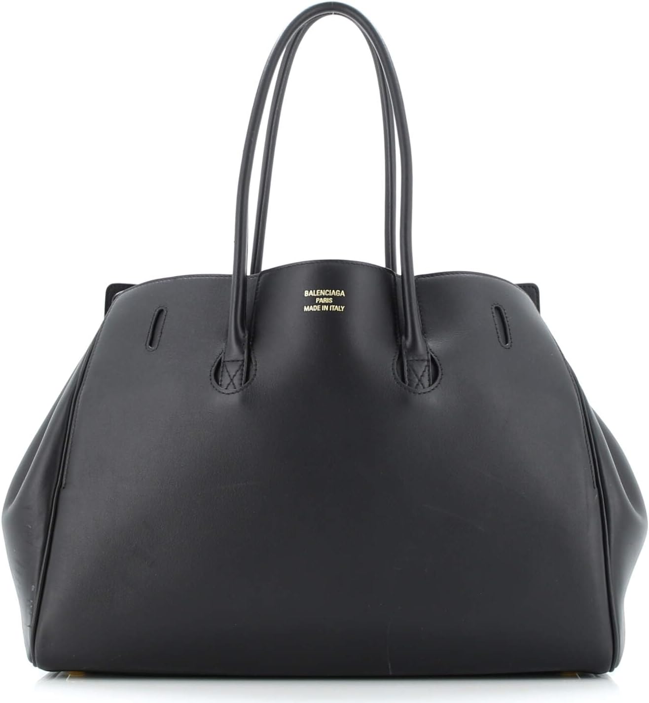 Pre-Loved Bel Air Carry All Bag Leather Medium, Black