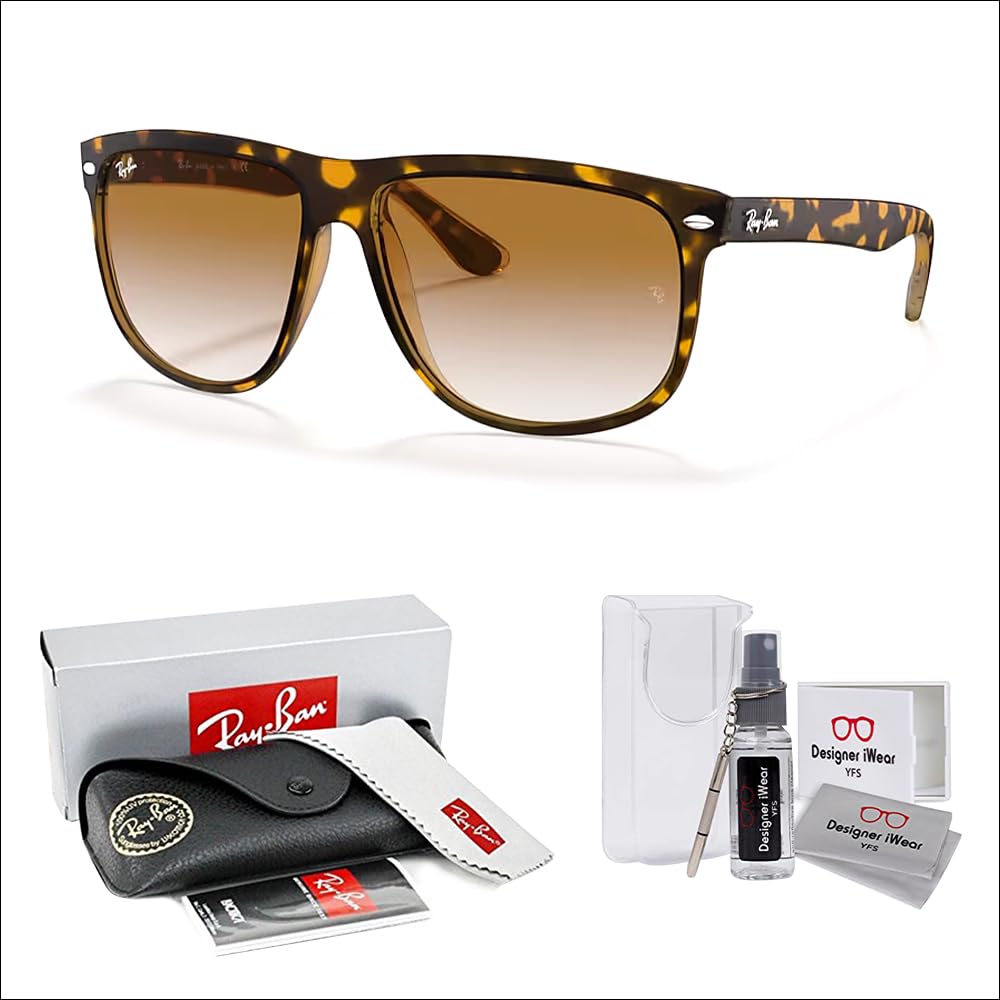 Ray-Ban RB4147 Boyfriend Sunglasses For Men For Women+ BUNDLE with Designer iWear Eyewear Care Kit