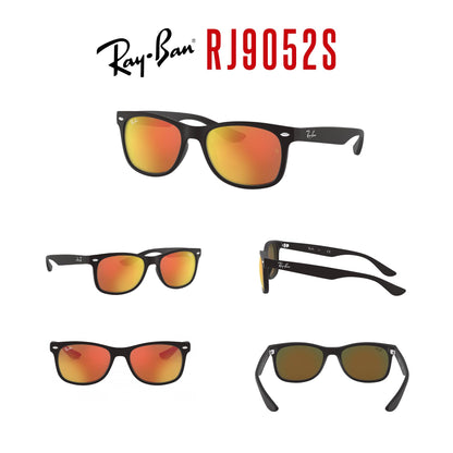 Ray-Ban Junior XS Kids' New Wayfarer RJ9052S Square Sunglasses for SMALL Boys and Girls + BUNDLE With DIW Kit