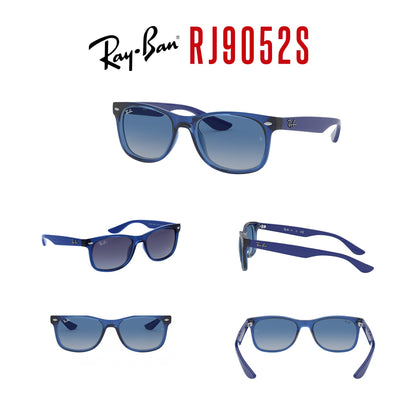 Ray-Ban Junior XS Kids' New Wayfarer RJ9052S Square Sunglasses for SMALL Boys and Girls + BUNDLE With DIW Kit