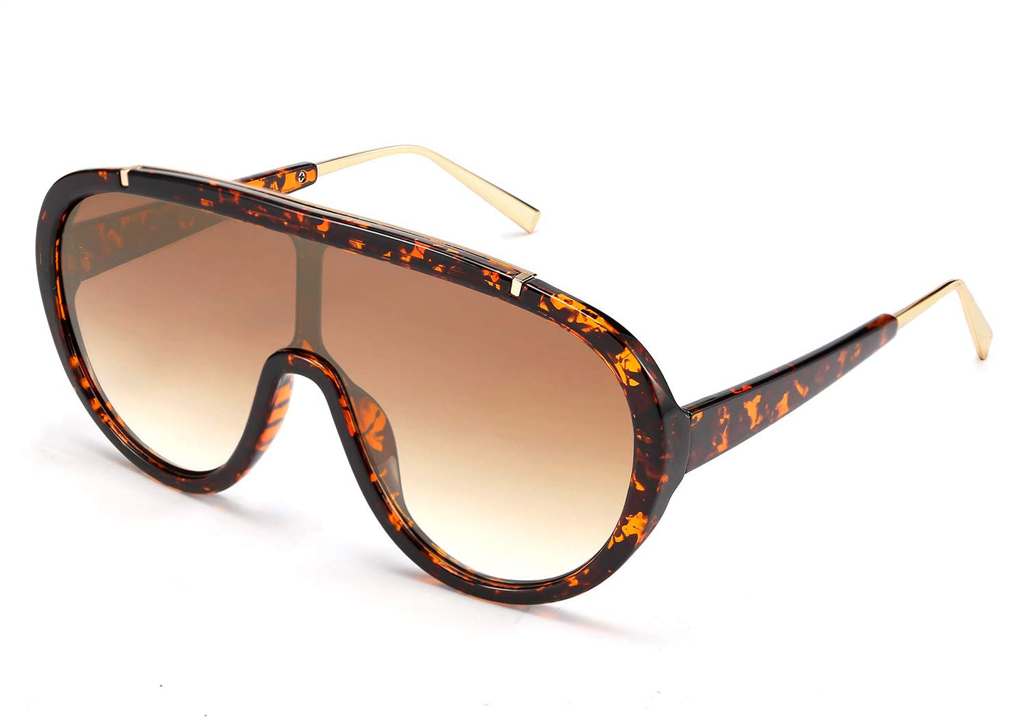 FEISEDY Sunglasses Women Oversized One Piece Frame UV400 Sun Glasses Trendy Retro Shades B2580